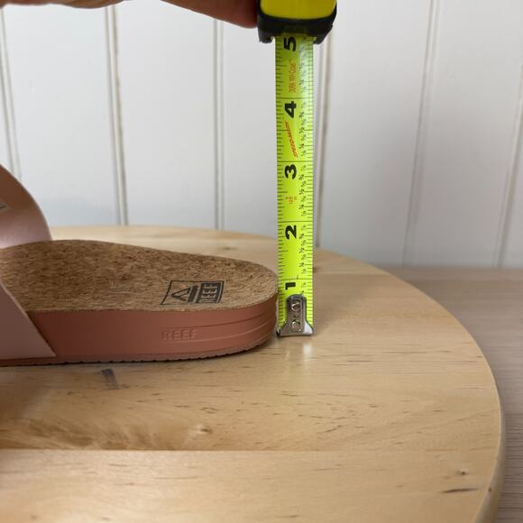 REEF NWT Womens Cushion Vista Slide Sandal Cameo Rose Pink 9 Beach Vacation Surf - Picture 11 of 12